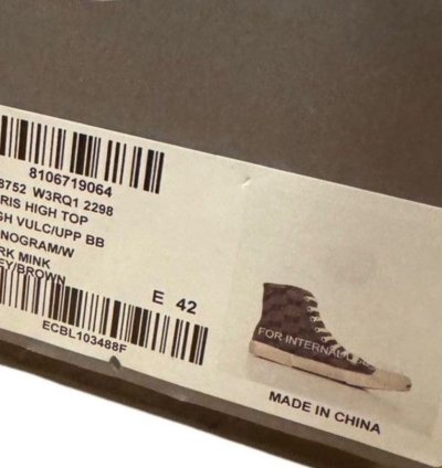 Balenciaga Paris Monogram High Top Sneaker (42)