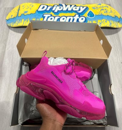 Balenciaga Pink Triple Sneakers