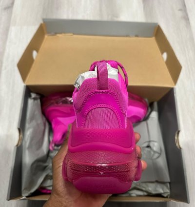Balenciaga Pink Triple Sneakers