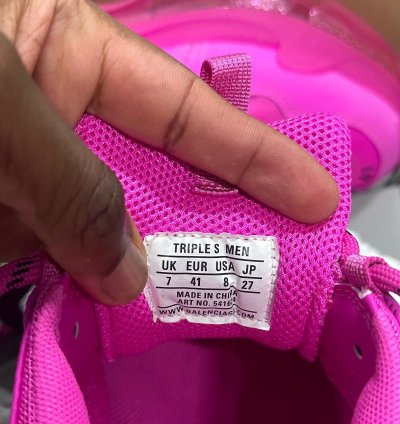 Balenciaga Pink Triple Sneakers