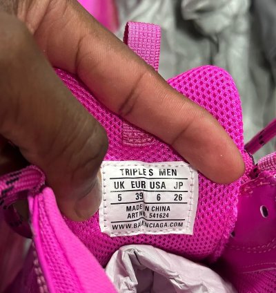Balenciaga Pink Triple Sneakers