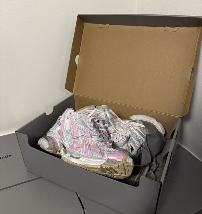 Balenciaga Pink White Runner Shoe