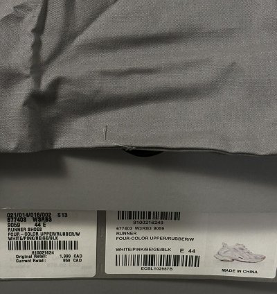 Balenciaga Pink White Runner Shoe