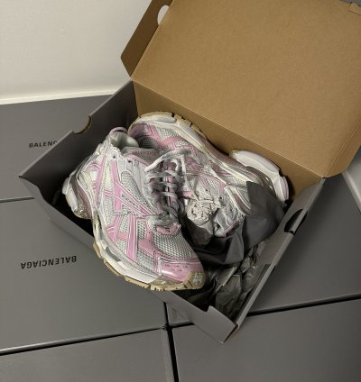 Balenciaga Pink White Runner Shoe