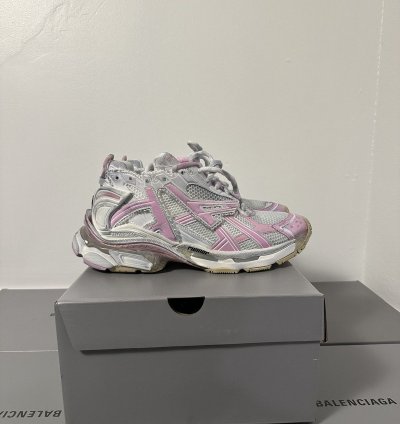 Balenciaga Pink White Runner Shoe