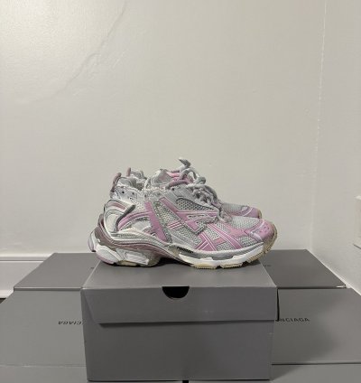 Balenciaga Pink White Runner Shoe