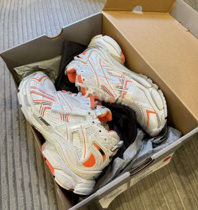 Balenciaga Runner Fluo Orange and White Size 40