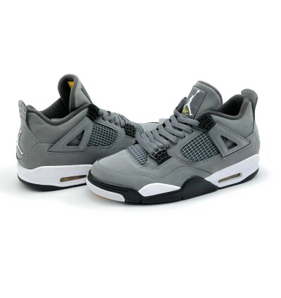 Nike Air Jordan 4 Retro Cool Grey Chrome Dark Charcoal White Steel 308497-007