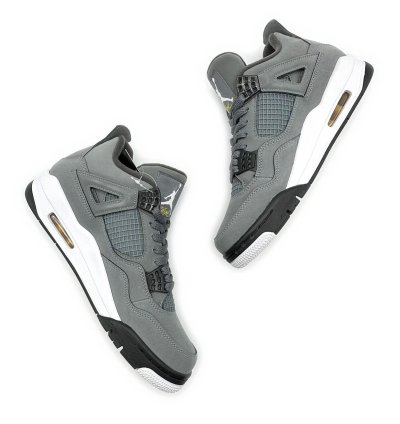 Nike Air Jordan 4 Retro Cool Grey Chrome Dark Charcoal White Steel 308497-007