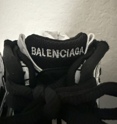 Balenciaga Runner High Top Sneaker Black White (40)