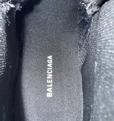 Balenciaga Runner High Top Sneaker Black White (40)