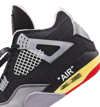Air Jordan 4 x Off-White " Bred "