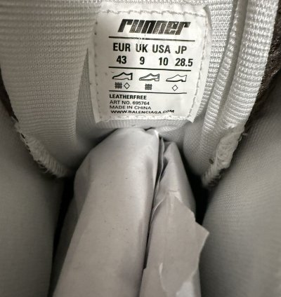 Balenciaga Runner High Top Sneaker Brown (43)