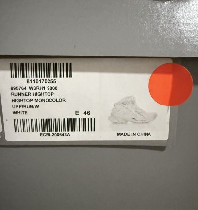 Balenciaga Runner High Top Sneaker White (42)