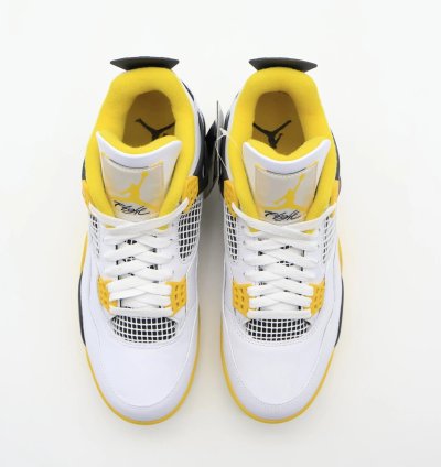 Nike Air Jordan 4 Retro Vivid Sulfur Coconut Milk Yellow AQ9129-101
