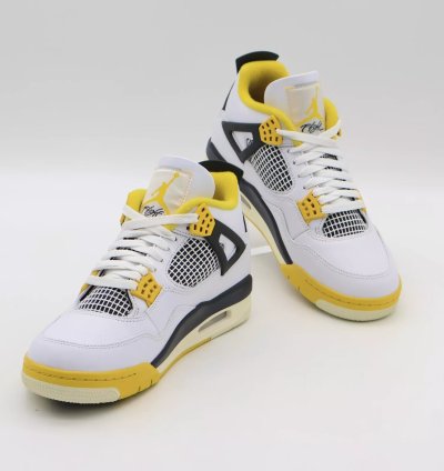 Nike Air Jordan 4 Retro Vivid Sulfur Coconut Milk Yellow AQ9129-101