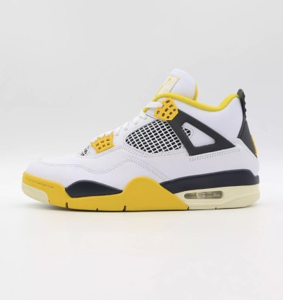Nike Air Jordan 4 Retro Vivid Sulfur Coconut Milk Yellow AQ9129-101