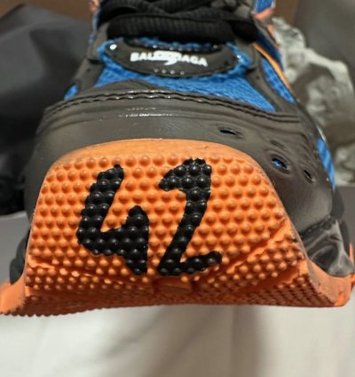 Balenciaga Runner Sneakers in Orange Blue and Black