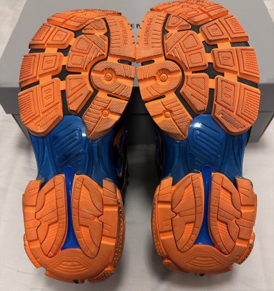 Balenciaga Runner Sneakers in Orange Blue and Black