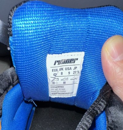 Balenciaga Runner Sneakers in Orange Blue and Black