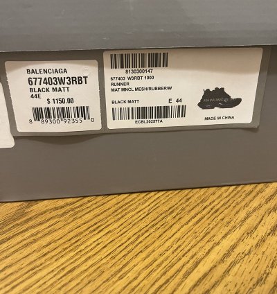 Balenciaga Runners Sneaker (Black)