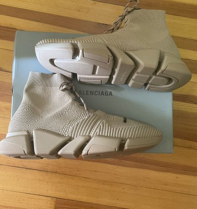 Balenciaga Speed 2 0 Lace Up Recycled Beige