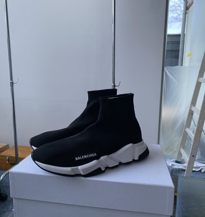 Balenciaga Speed Trainers Black White