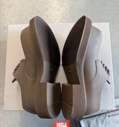 Balenciaga Steroid Derby Shoes Khaki