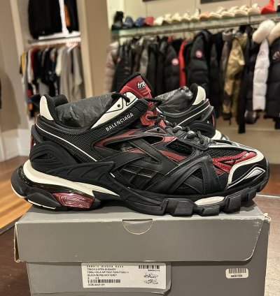 Balenciaga Track 2 Black Burgundy