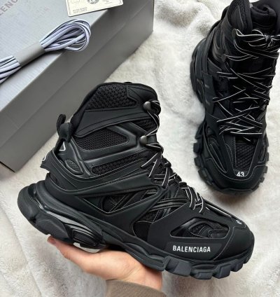 Balenciaga Track Black High Top Runners
