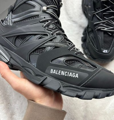 Balenciaga Track Black High Top Runners