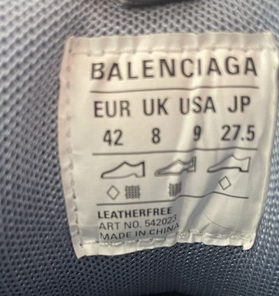Balenciaga track blue eu42 purple