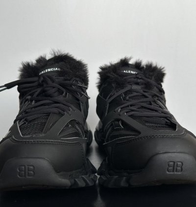 Balenciaga Track Sneaker Faux-Fur Balck 45