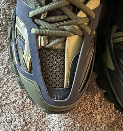 BALENCIAGA TRACK SNEAKER KHAKI DARK GREY GREEN SIZE 12 45