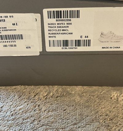 BALENCIAGA TRACK SNEAKER WHITE SIZE 44 11 NEW