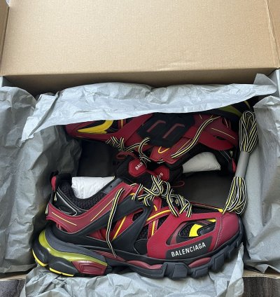 Balenciaga Tracks Bordeaux Yellow