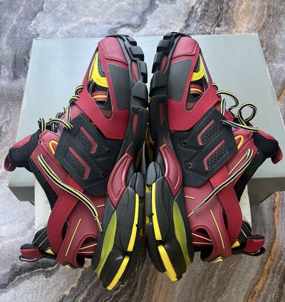 Balenciaga Tracks Bordeaux Yellow