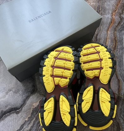 Balenciaga Tracks Bordeaux Yellow