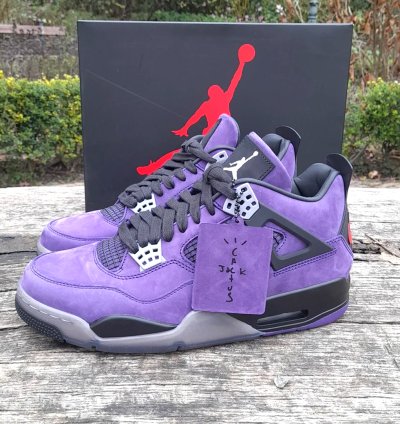 Jordan 4 Retro Travis Scott Purple (Friends And Family) Purple Dynasty