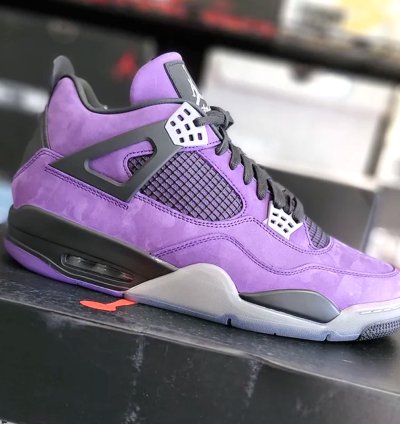 Jordan 4 Retro Travis Scott Purple (Friends And Family) Purple Dynasty