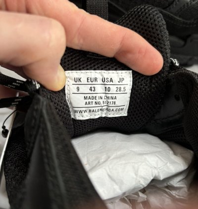Balenciaga Triple triple black 2018 EU43 non distressed