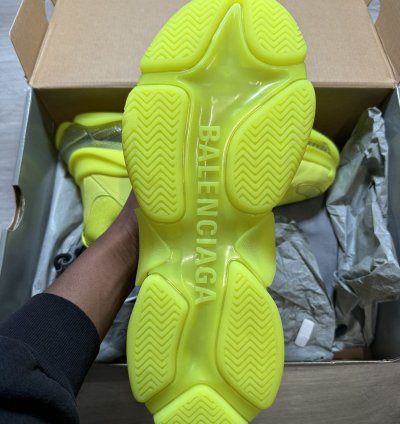 Balenciaga Triple Yellow Clear Sole