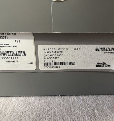 Balenciaga Tyrex black grey 41