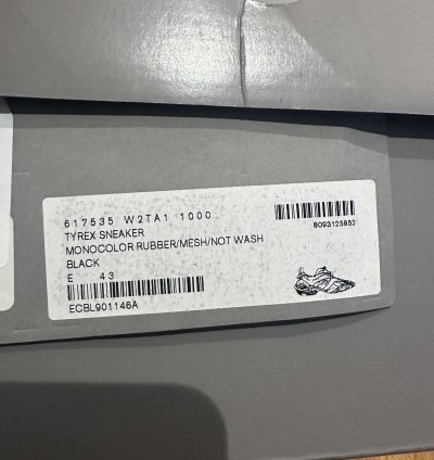 Balenciaga Tyrex Racing Shoes Sneakers Black