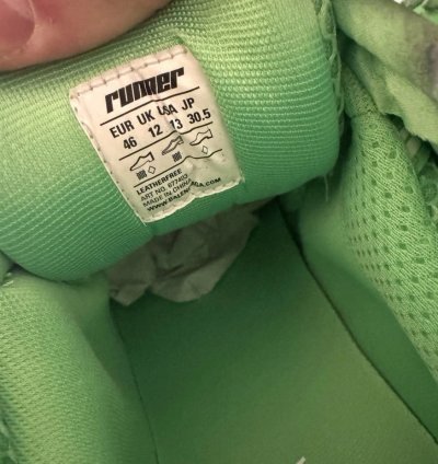 Balenciaga Upper Mesh Rubber Runner in Fluo Green White
