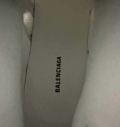Balenciaga White Runner High Top Sneaker (44)