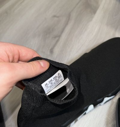 Black Graffiti Balenciaga Speed Trainers