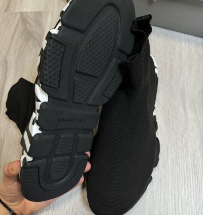 Black Graffiti Balenciaga Speed Trainers