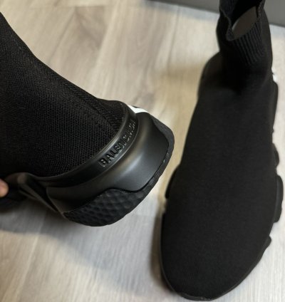 Black Graffiti Balenciaga Speed Trainers