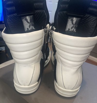 Black Rick Owens Pony Fur Geobaskets
